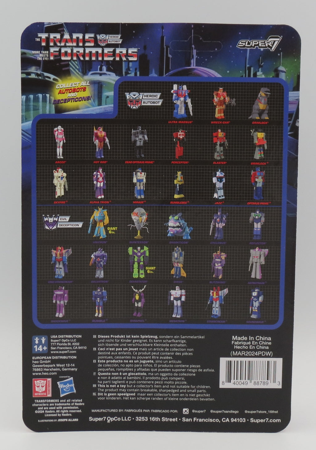 Optimus Prime - ( Special Mission) - Transformers - Wave 8 - Super7
