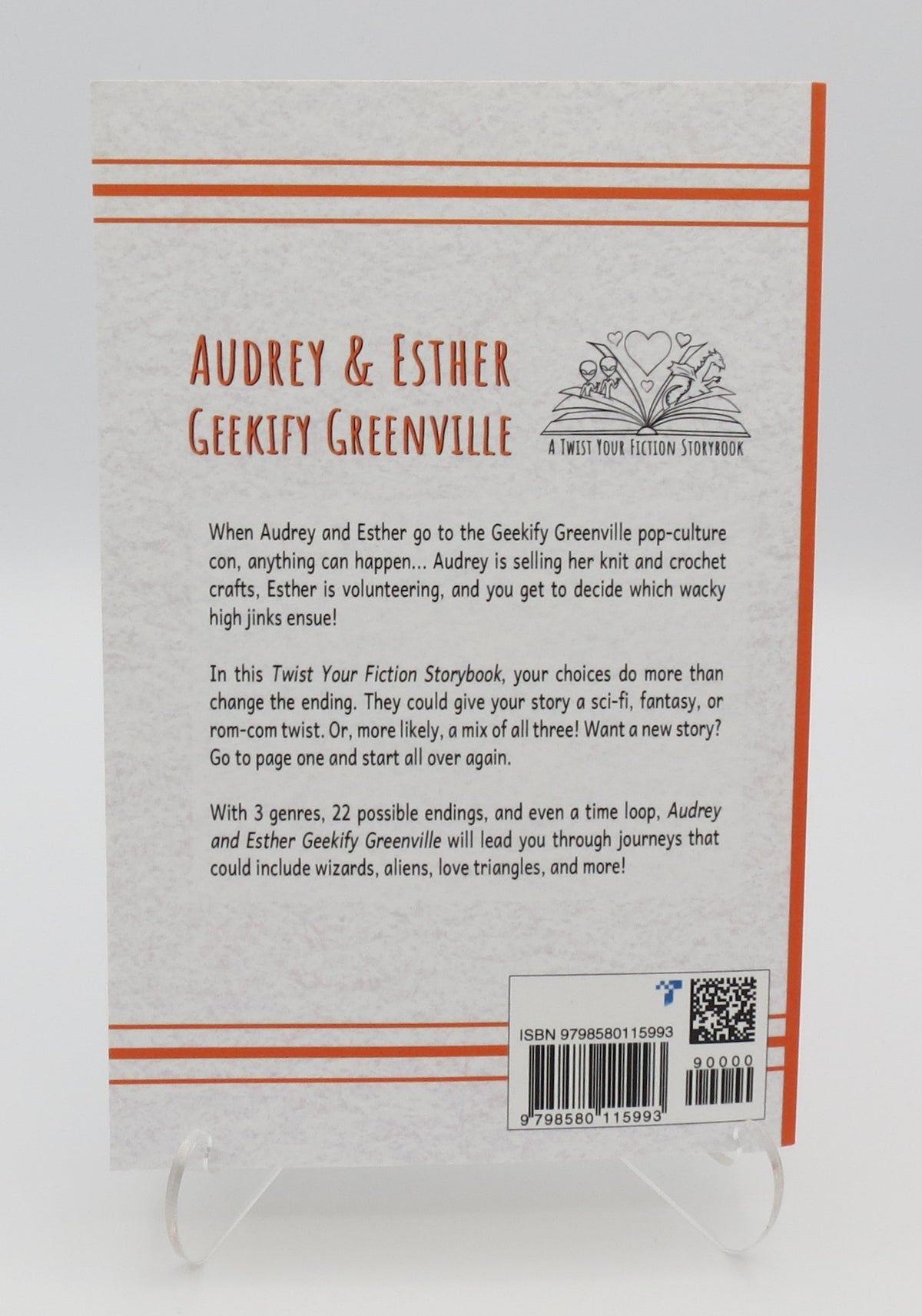 Audrey & Esther Geekify Greenville (Twist Your Fiction Storybooks) By Susan Quilty SIGNED!