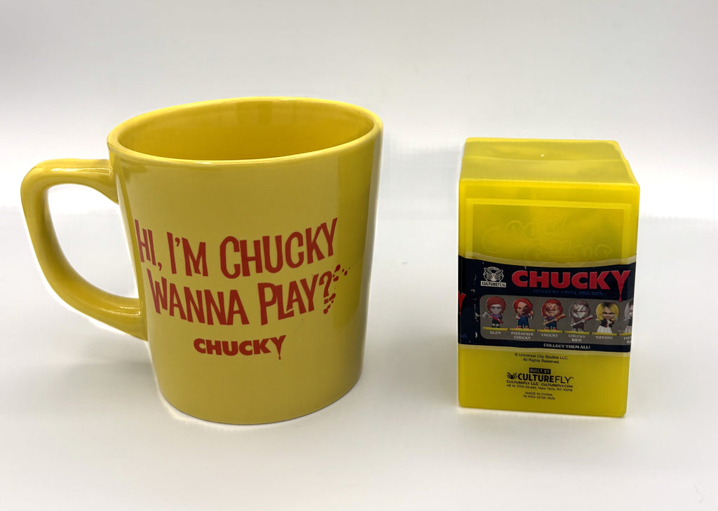 Chuckie "Good Guys" Mug and Blind Box Mini fig Combo New