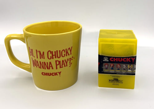 Chuckie "Good Guys" Mug and Blind Box Mini fig Combo New