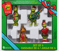 Jim Shore Grinch and Max Hand-painted Ornament Set of 4 NEW