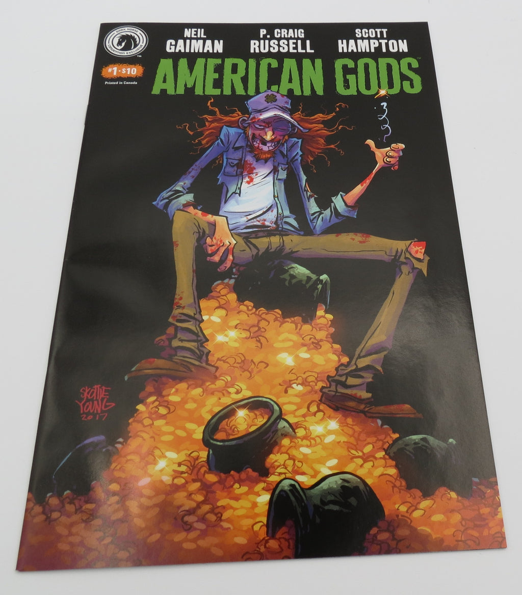 AMERICAN GODS #1 SCOTT HAMPTON & SKOTTIE YOUNG COVER VARIANT SDCC