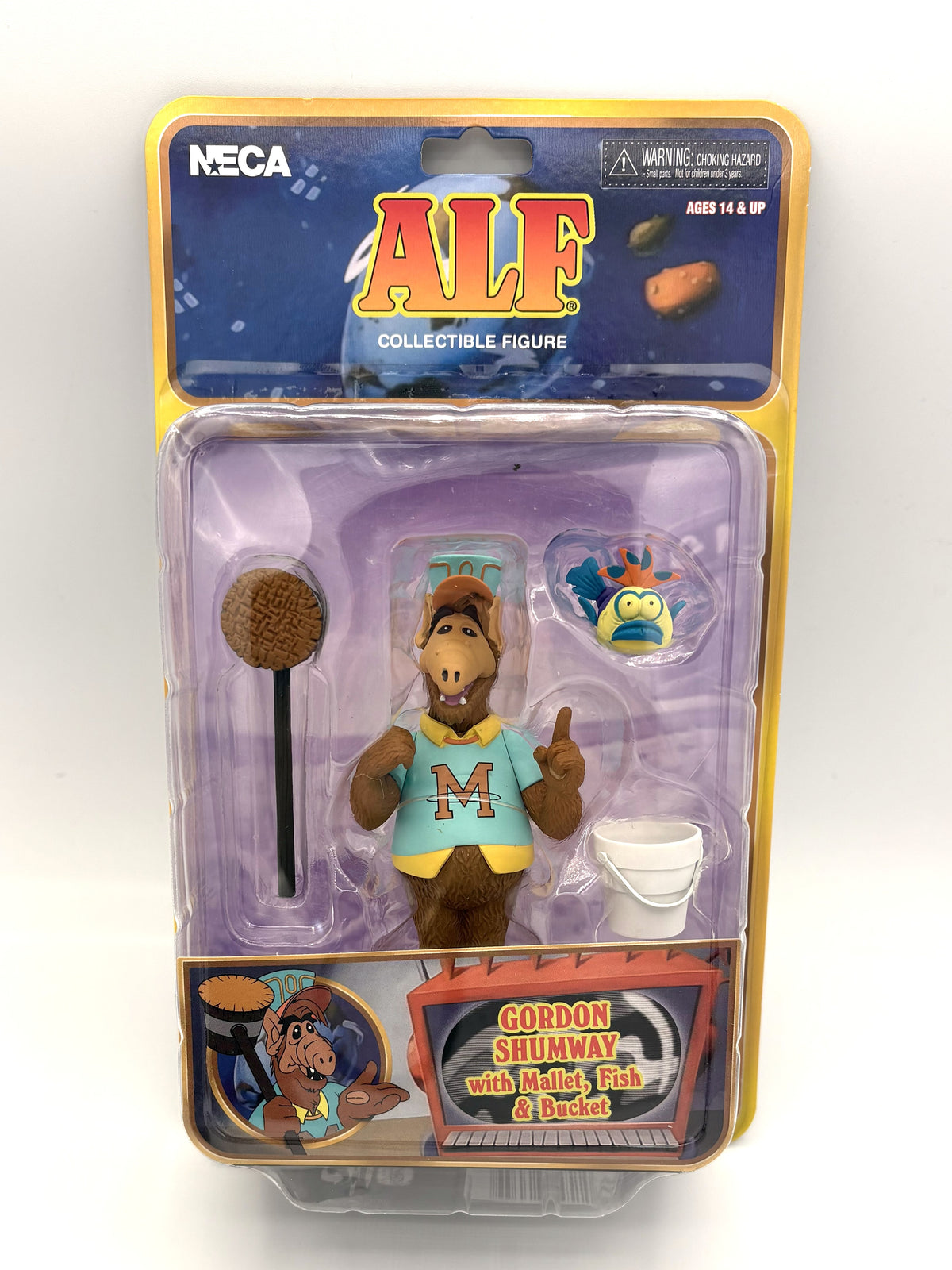 ALF Toony Classics Gordon Shumway 6" Figure Mallet Fish Bucket NEW