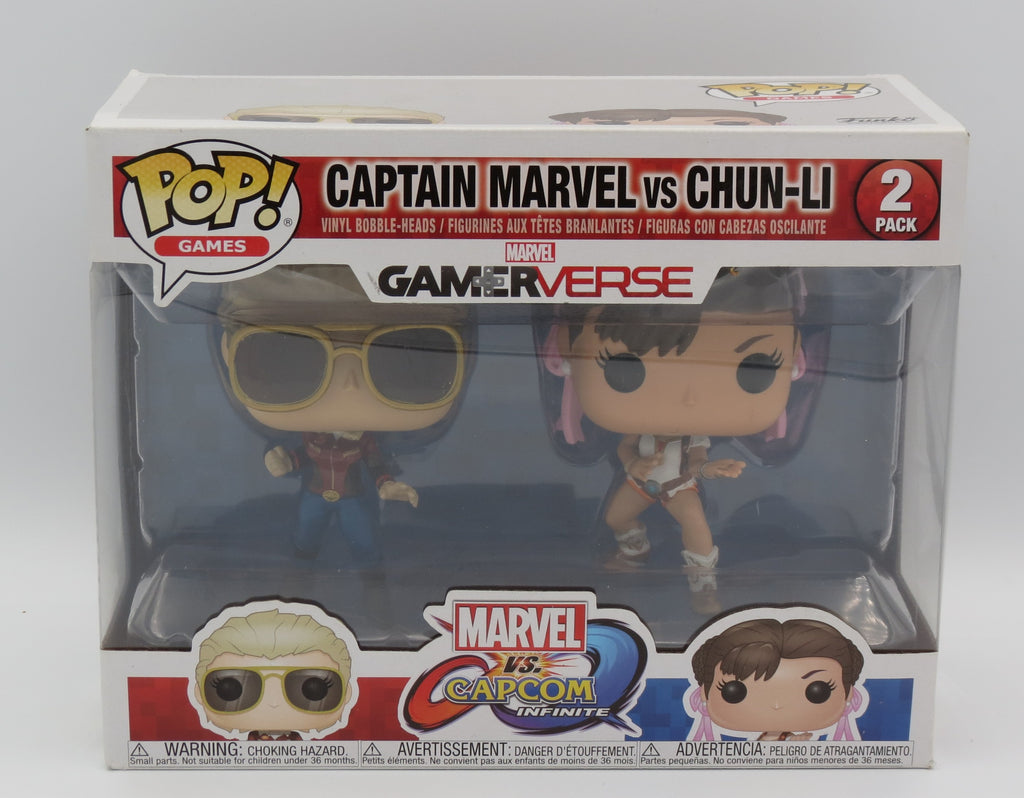 Funko Pop - Gamerverse Captain Marvel vs Chun-Li Capcom Infinite 2 Pack Vinyl