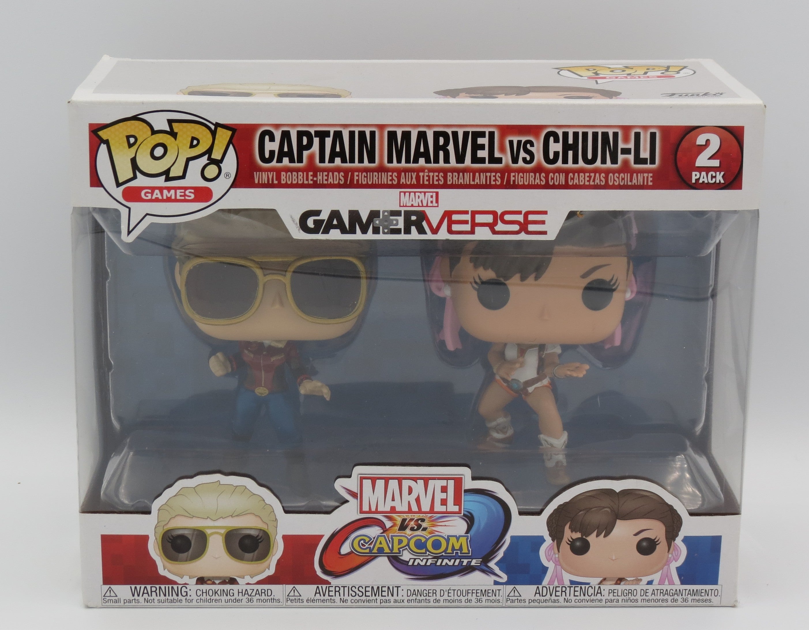 Funko Pop - Gamerverse Captain Marvel vs Chun-Li Capcom Infinite 2 Pack Vinyl