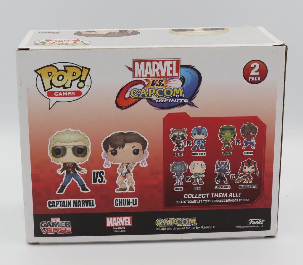 Funko Pop - Gamerverse Captain Marvel vs Chun-Li Capcom Infinite 2 Pack Vinyl