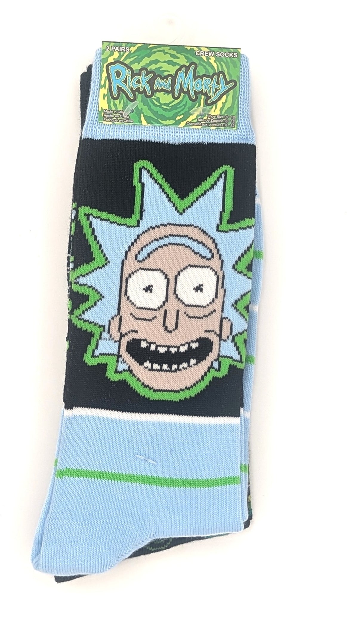 Rick and Morty Rick and Pickle Rick Socks NEW