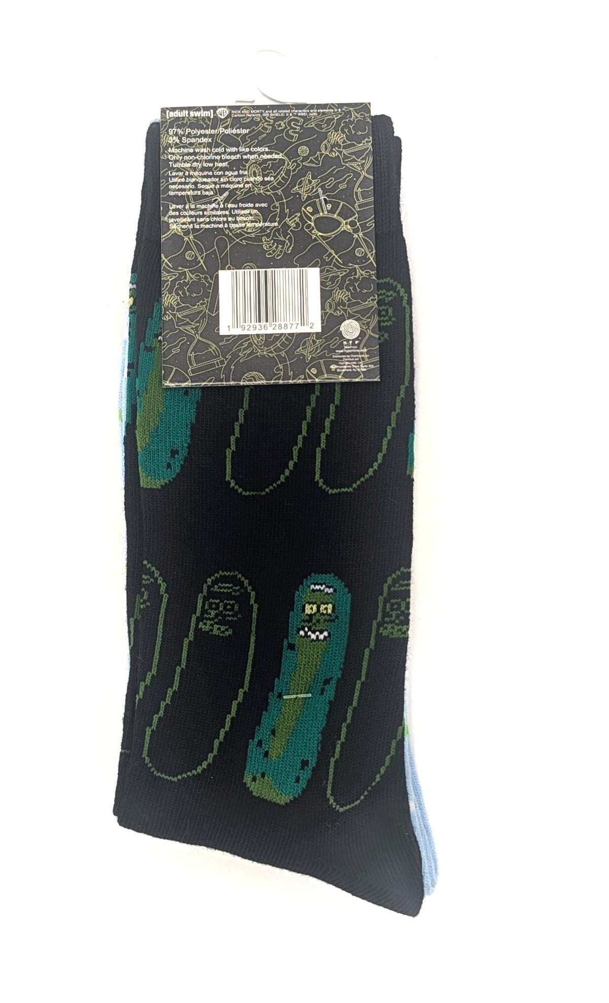 Rick and Morty Rick and Pickle Rick Socks NEW