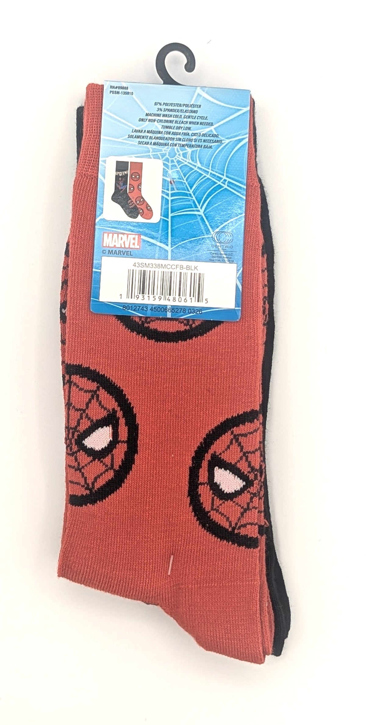 Spiderman Socks 2 Pack NEW