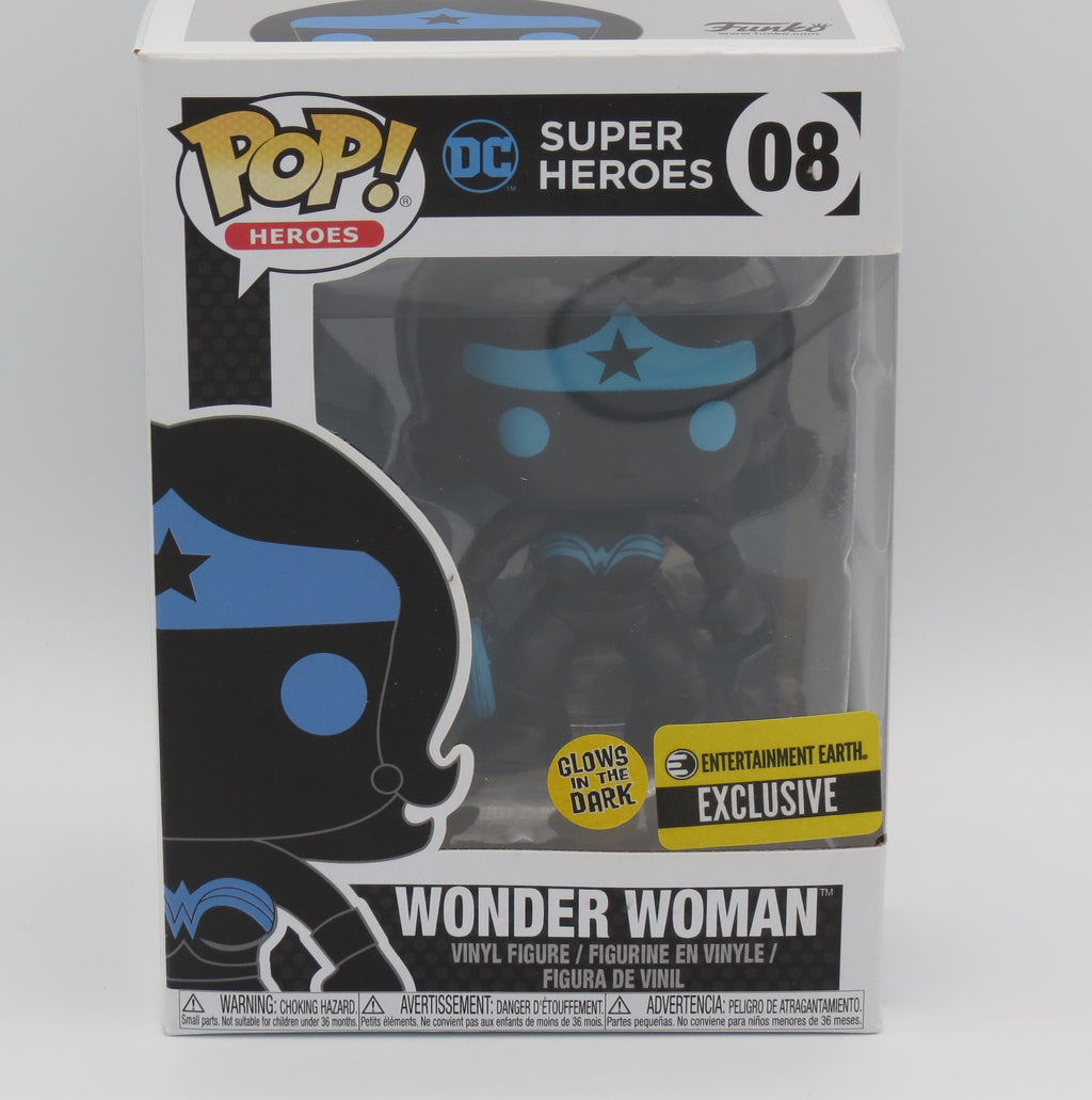 Funk Pop! Wonder Woman #08 Entertainment Earth Exclusive "Glow in the Dark"
